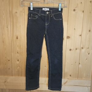 Jordache Girls Size 6 Slim Adjustable Waist Dark Blue Skinny Jeans